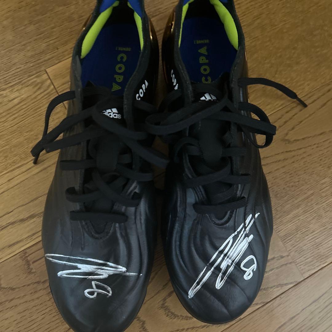 adidas Copa 川辺駿サッカーシューズ ブラック サイン入り