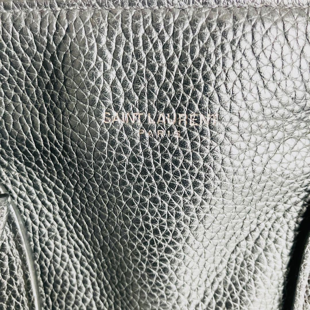 ひ*ん様 【希少】SAINTLAURENT サックドジュール　オールブラック　2