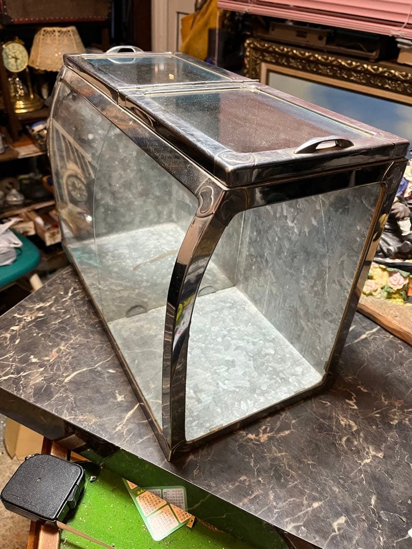 レトロブリキガラスケース、駄菓子ケース、昭和駄菓子ケース、昭和レトロ駄菓子