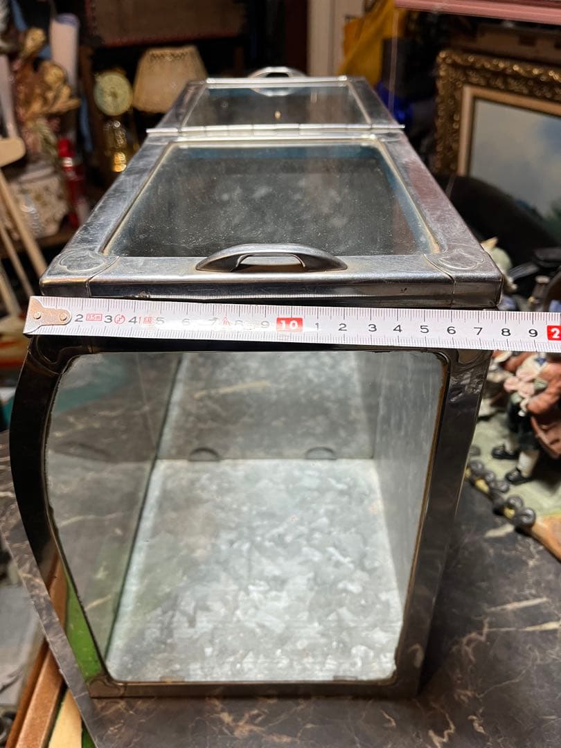 レトロブリキガラスケース、駄菓子ケース、昭和駄菓子ケース、昭和レトロ駄菓子