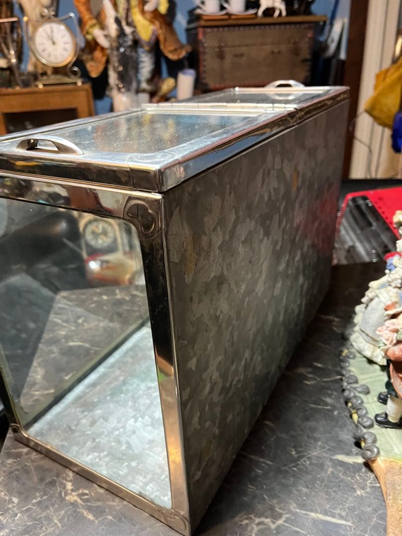 レトロブリキガラスケース、駄菓子ケース、昭和駄菓子ケース、昭和レトロ駄菓子