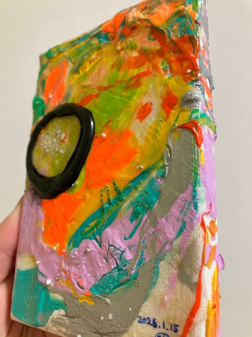 絵　絵画　インテリア　おしゃれ　カラフル　抽象画　アート　変化