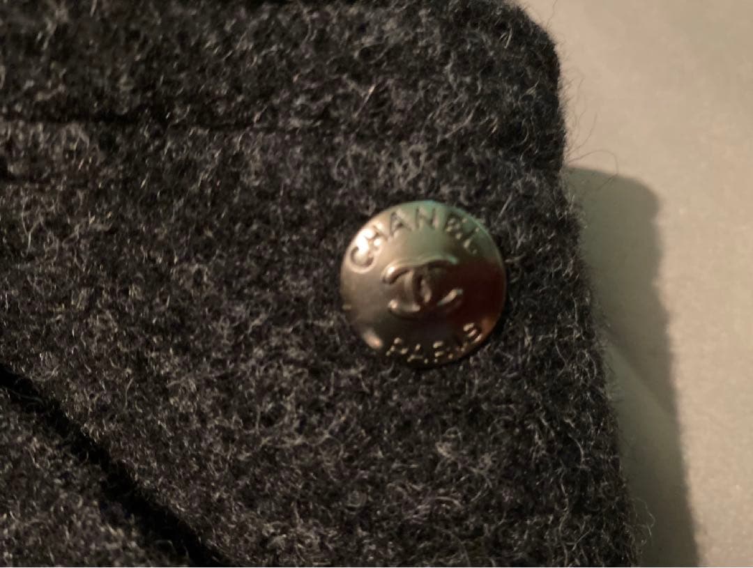 高級 CHANEL シャネル ヴィンテージ ウール スカート97A フランス製