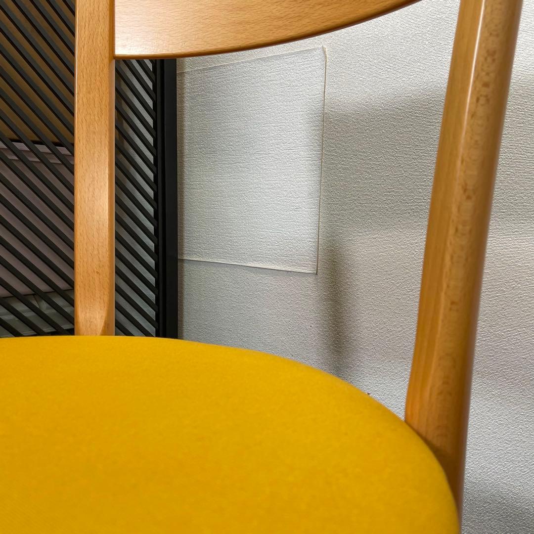 座面張替え済み イタリア製 IMS SRL チェア 2脚セット ナチュラル