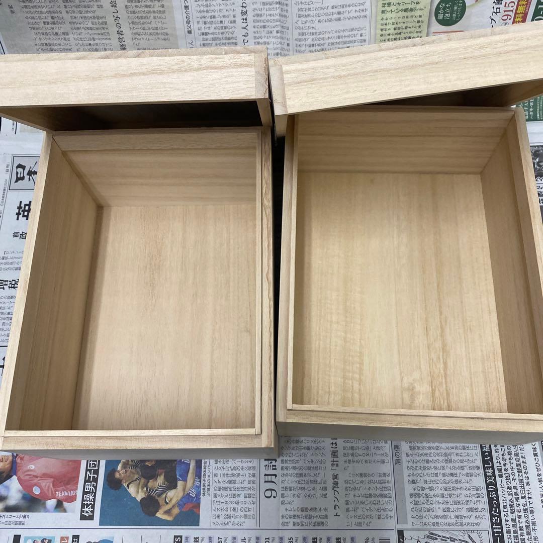 旧出品ページ　千疋屋　桐　箱　2個セット