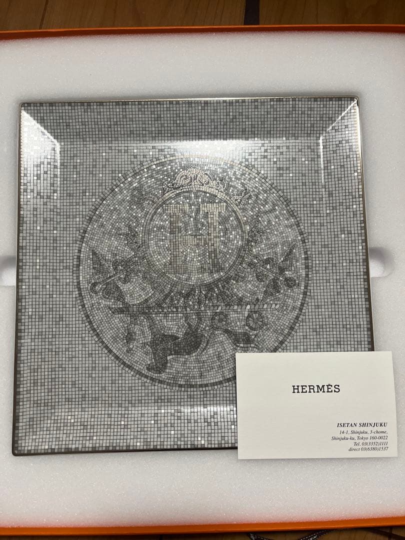 HERMES モザイクトレイ 約30cm
