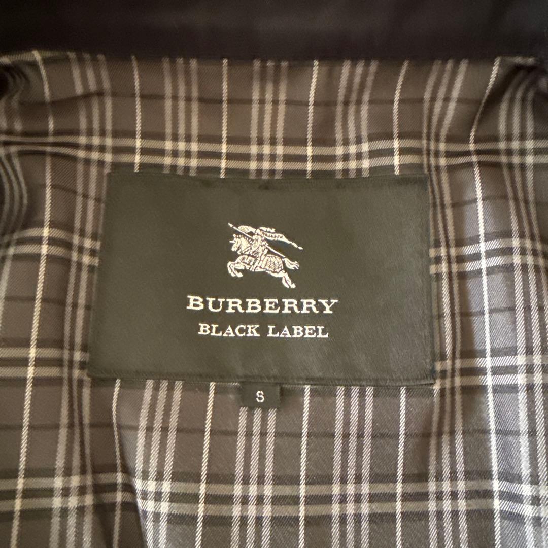 BURBERRY BLACK LABEL 黒色 トレンチコート Sサイズ