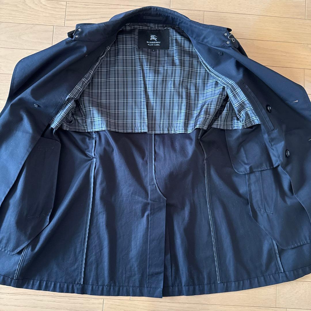 BURBERRY BLACK LABEL 黒色 トレンチコート Sサイズ