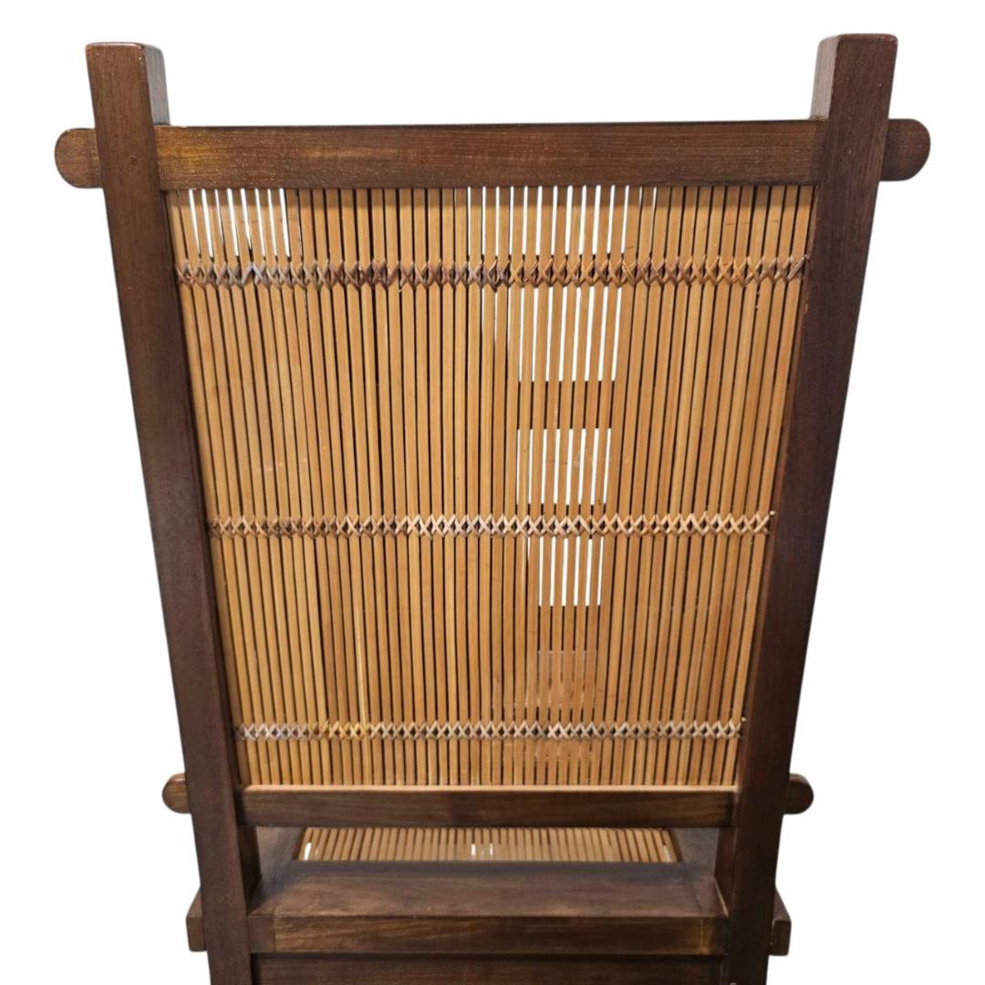 バンブーチェア① 竹×無垢材 アンティーク調 ダイニングチェア 和モダン