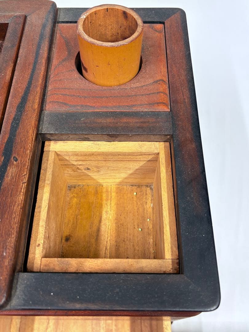 火鉢 火箸 引き出し付き 長火鉢 五徳 古民具 時代物アンティーク 昭和レトロ