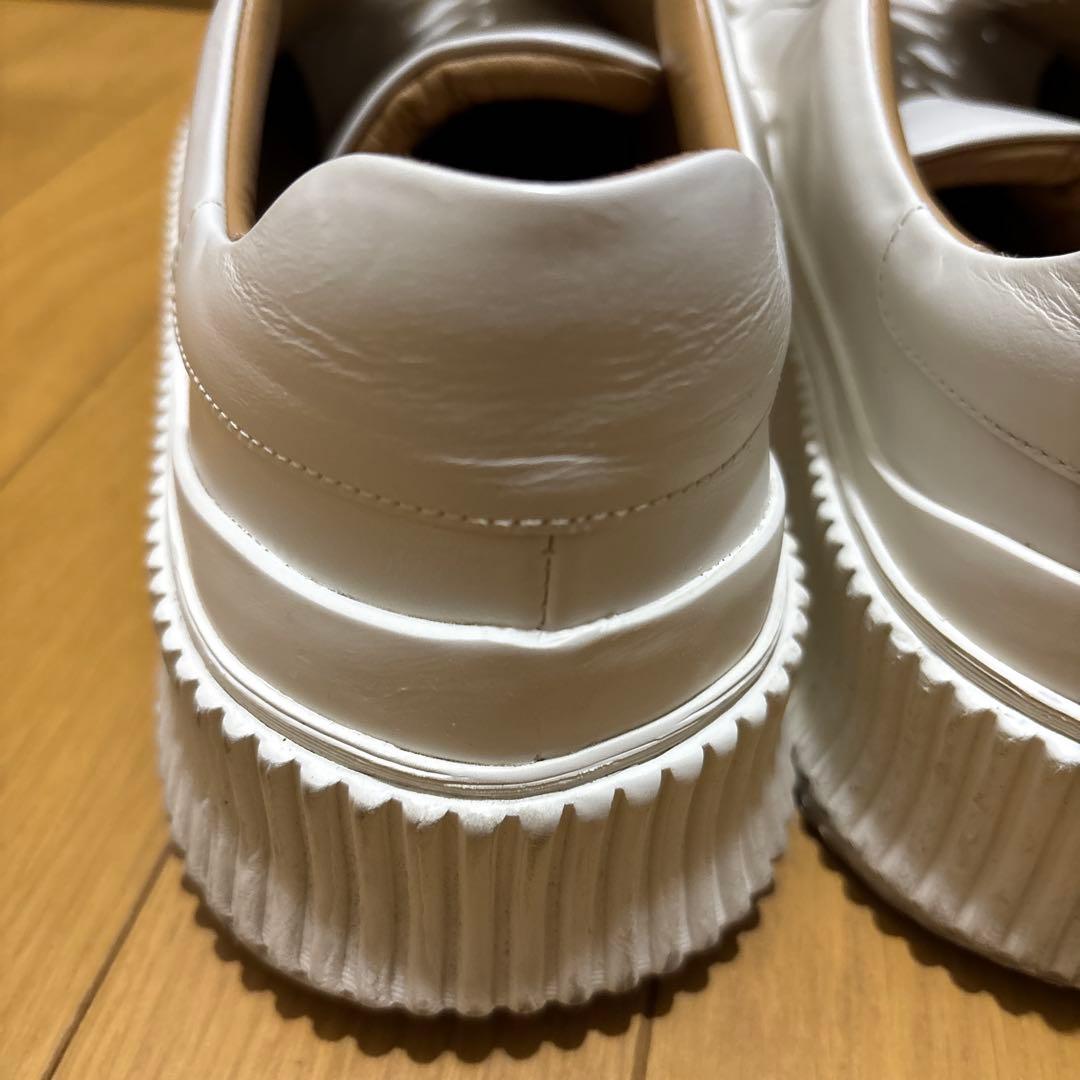 JIL SANDER プラットフォーム レザー スニーカー