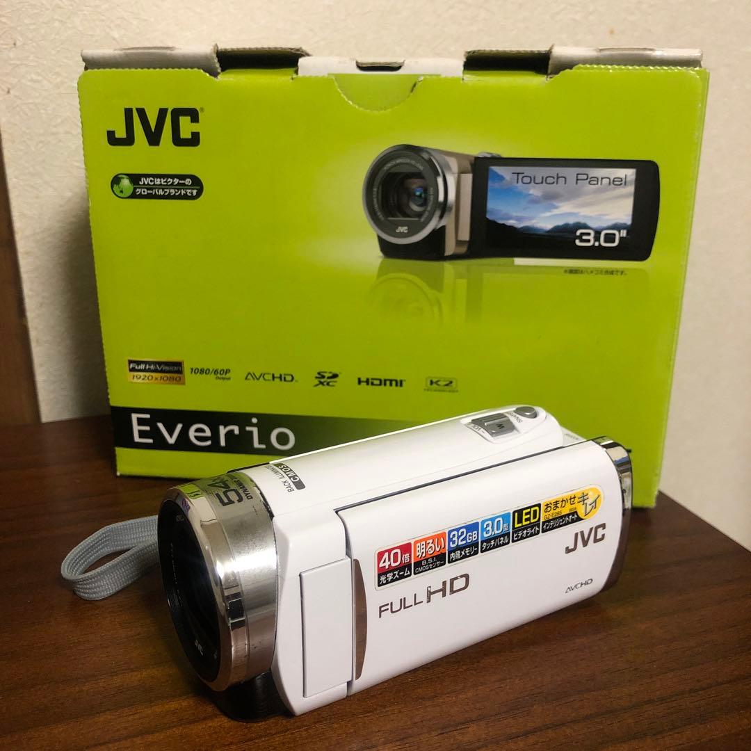 美品 JVC Everio GZ-E265 バッテリー2個付 ビデオカメラ