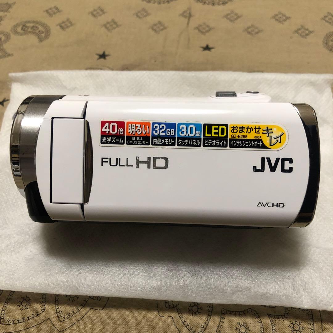 美品 JVC Everio GZ-E265 バッテリー2個付 ビデオカメラ