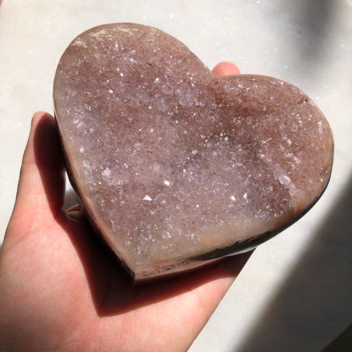 ドゥルージーピンクアゲート ハート