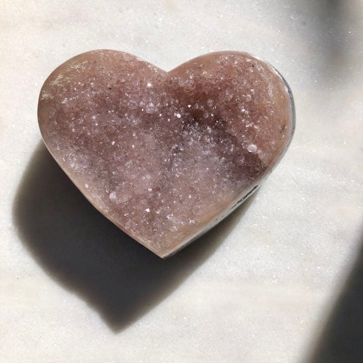 ドゥルージーピンクアゲート ハート