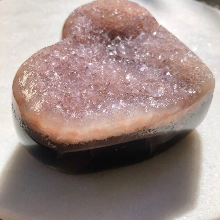 ドゥルージーピンクアゲート ハート