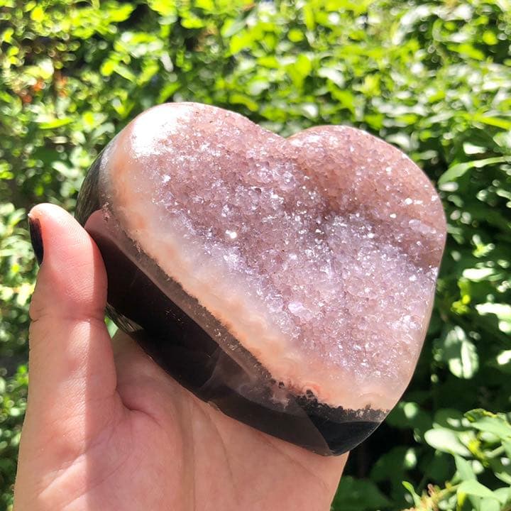 ドゥルージーピンクアゲート ハート