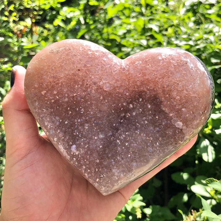 ドゥルージーピンクアゲート ハート