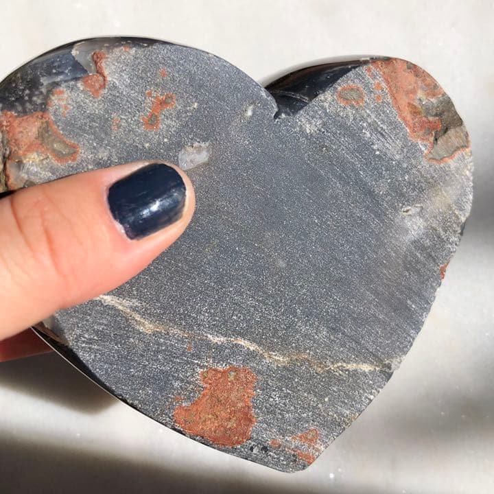 ドゥルージーピンクアゲート ハート