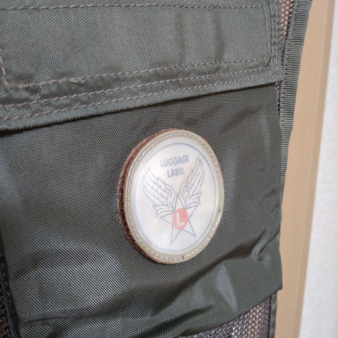 ヴィテージLUGGAGE LABEL山口タグミニタリーメッシュプルオーバーベスト