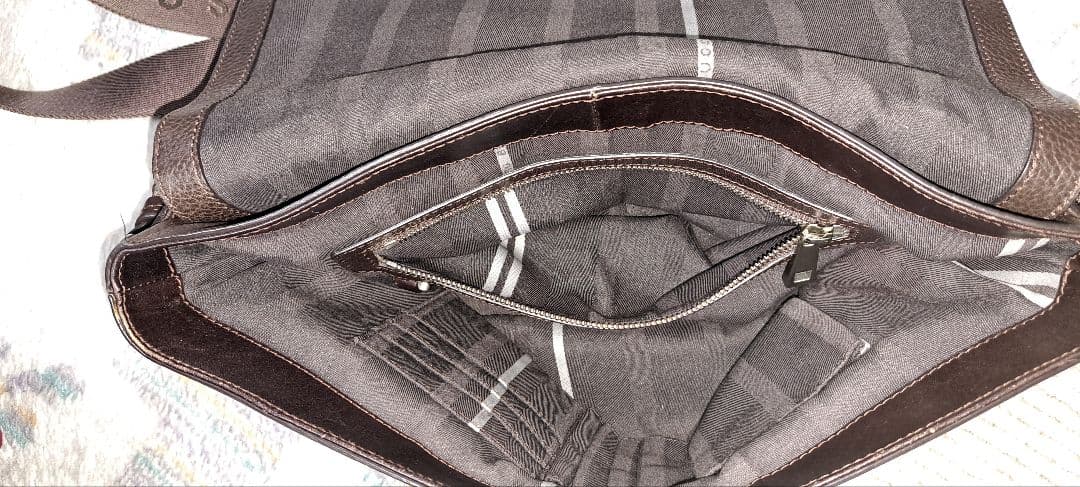 HUGO BOSS メンズ メッセンジャーバッグ レザー ブラウン used