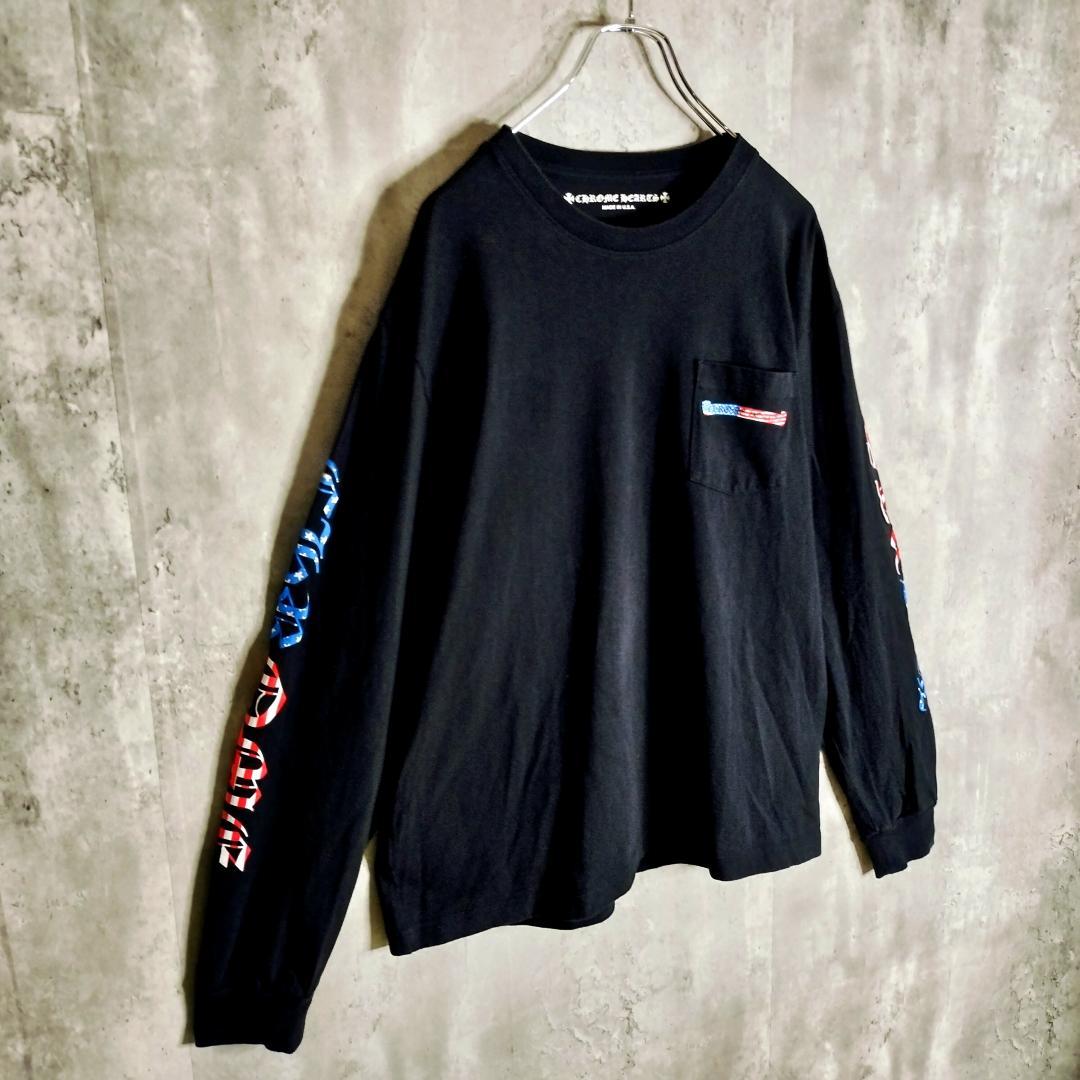 クロムハーツ 21AW MATTY BOY 星条旗 AMERICA ロンT XL
