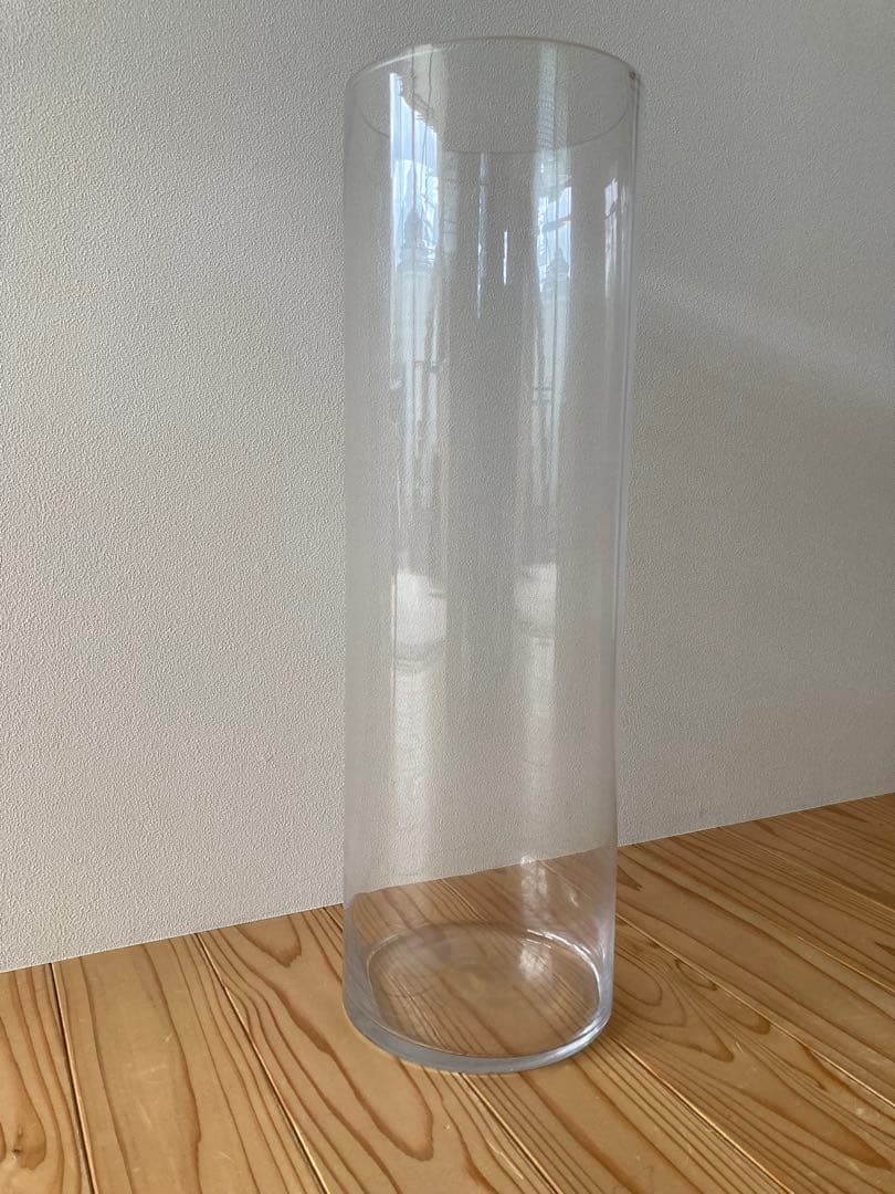 大型600×直径200mm クレイ フラワーベース PC straigit-R