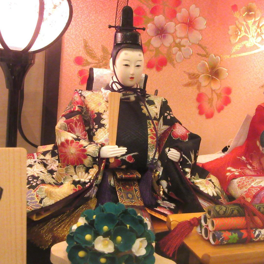 ★美品★雛飾り★衣裳着親玉ケース入り★芥子2人★吉徳監修★箱付き★