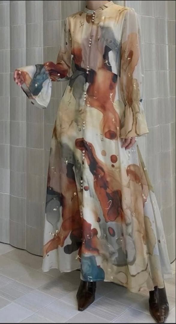 ワンピース UNDRESSED AMELIA INK ART DRESS