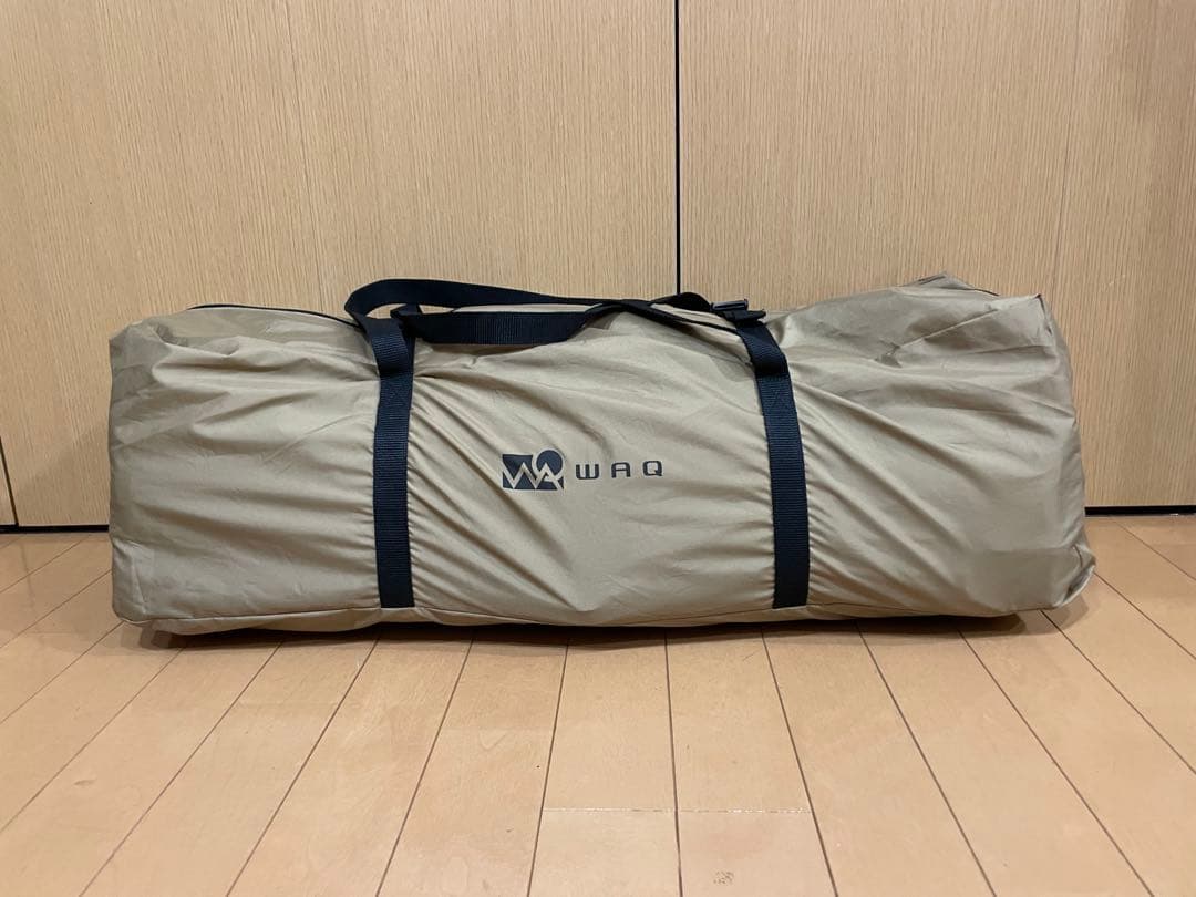 WAQ インフレーターマット 10cm シングルサイズ タンカラー