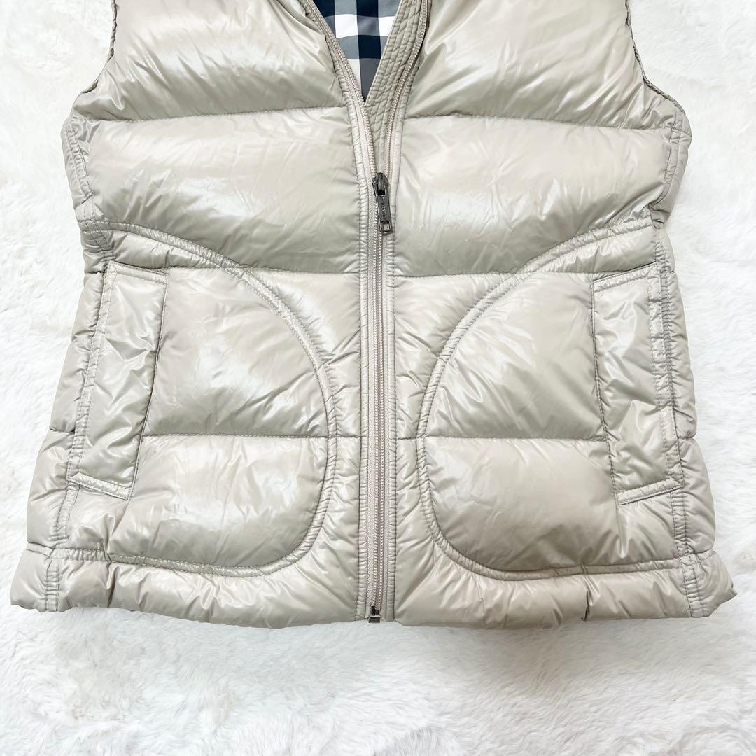【メリーちゃん】バーバリー✨️ダウンベスト　ノバチェック　ハンガリーグース