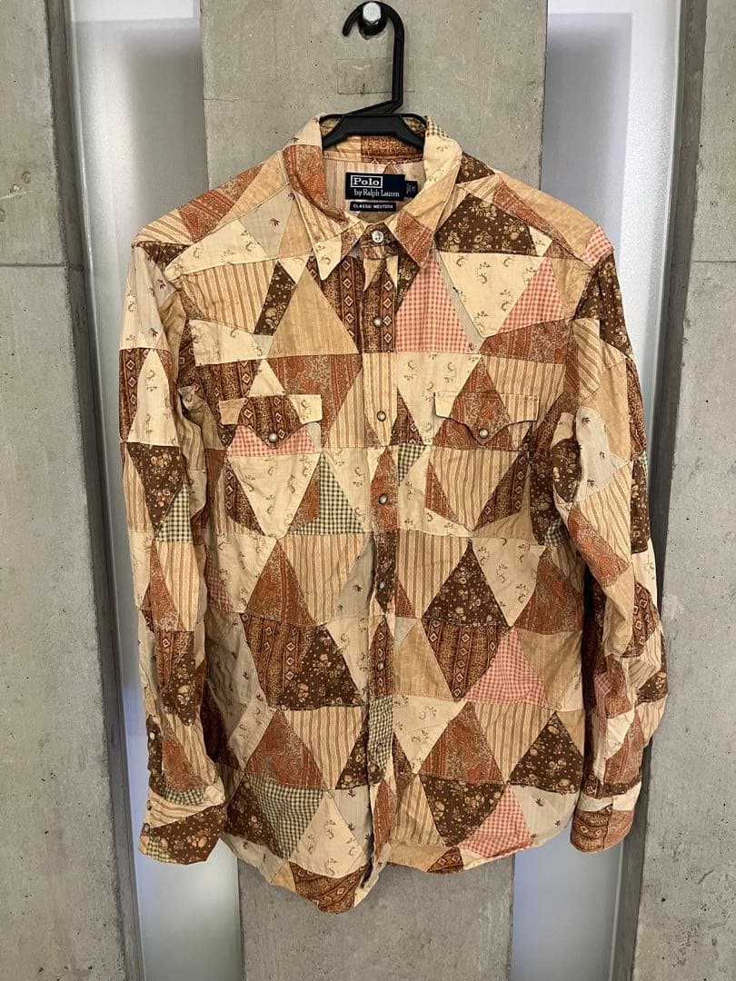 Polo by Ralph Lauren パッチワークシャツ M