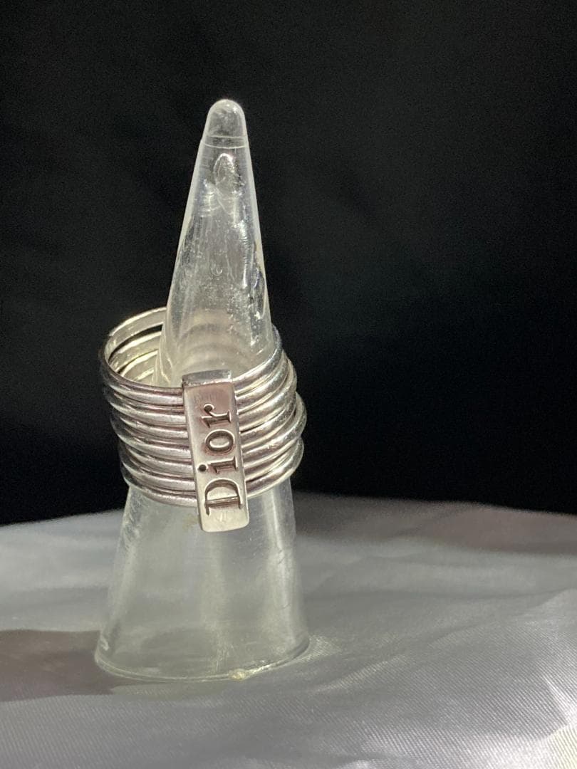 美品 Dior ディオール 7連 リング 指輪 シルバー 925 15号