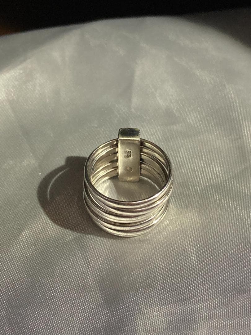 美品 Dior ディオール 7連 リング 指輪 シルバー 925 15号