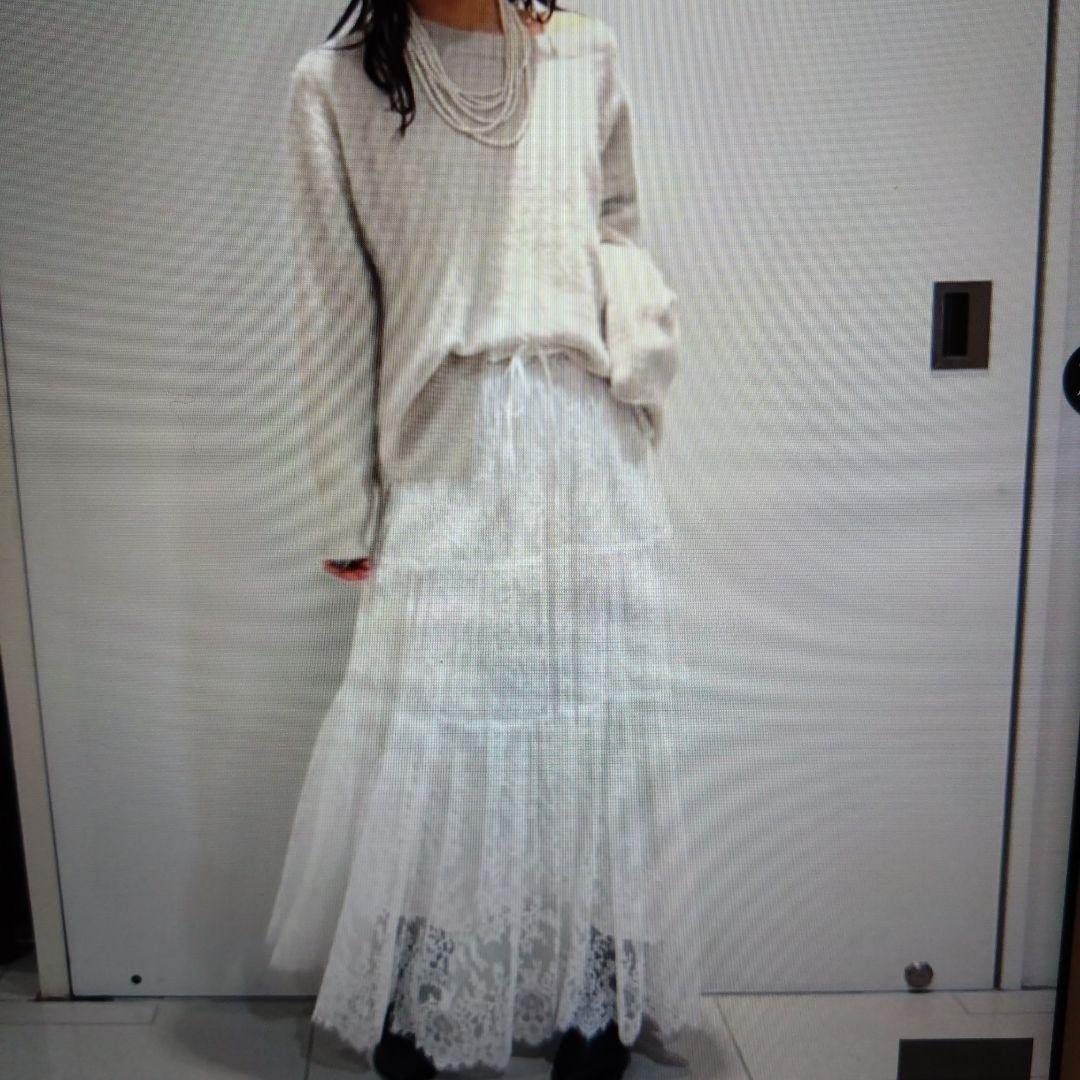 ちーちゃん　Arpegestory FUR2WAYロングニット　茶色