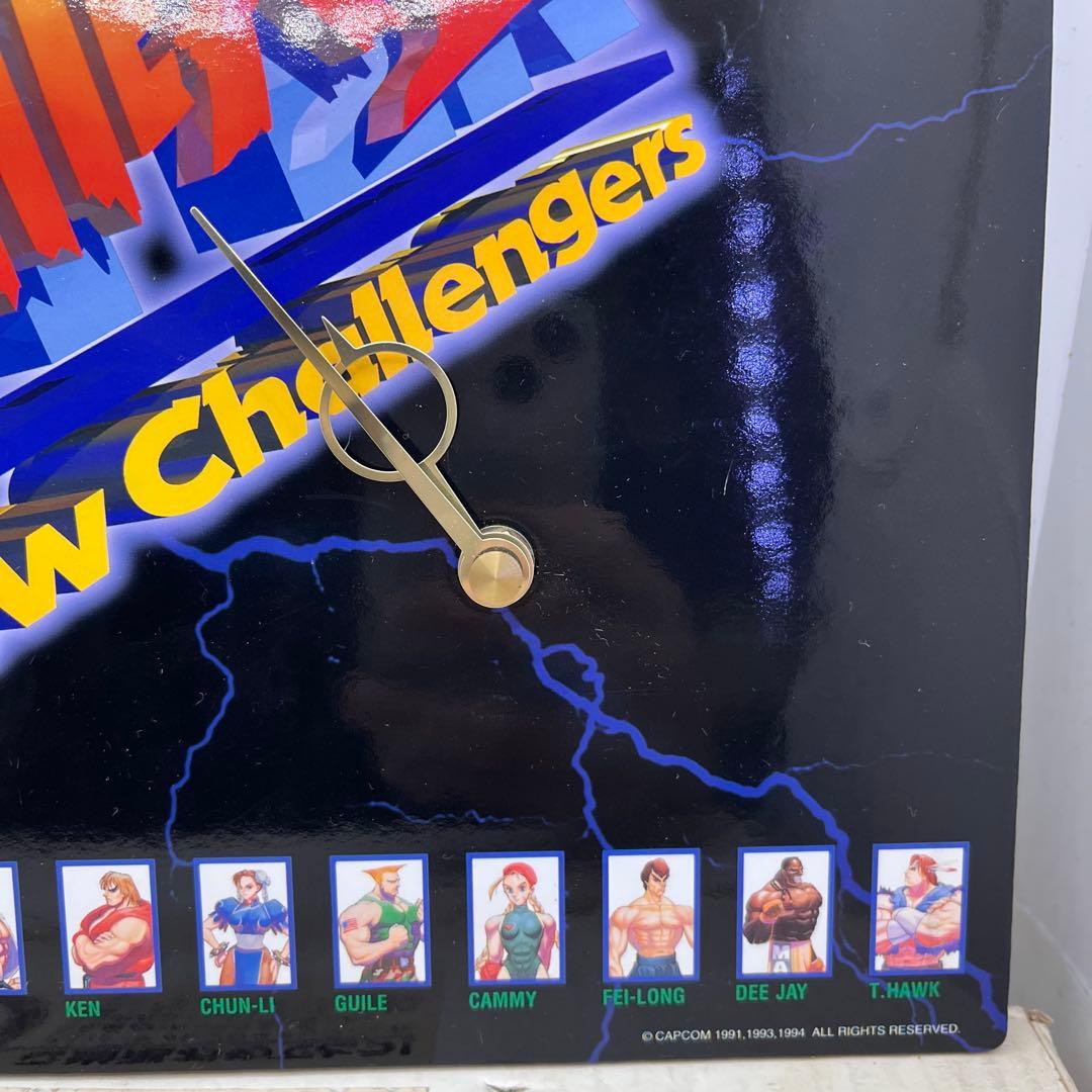 当選品 ストリートファイターⅡ パネル時計 オリジナルステッカー　動作品