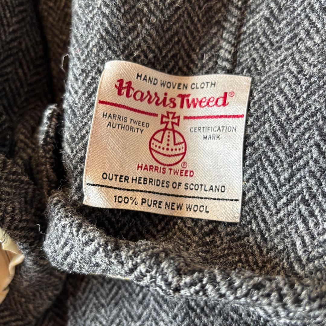 【新品未使用】BEAMS PLUSメンズ ハリスツイード バルカラーコート XL