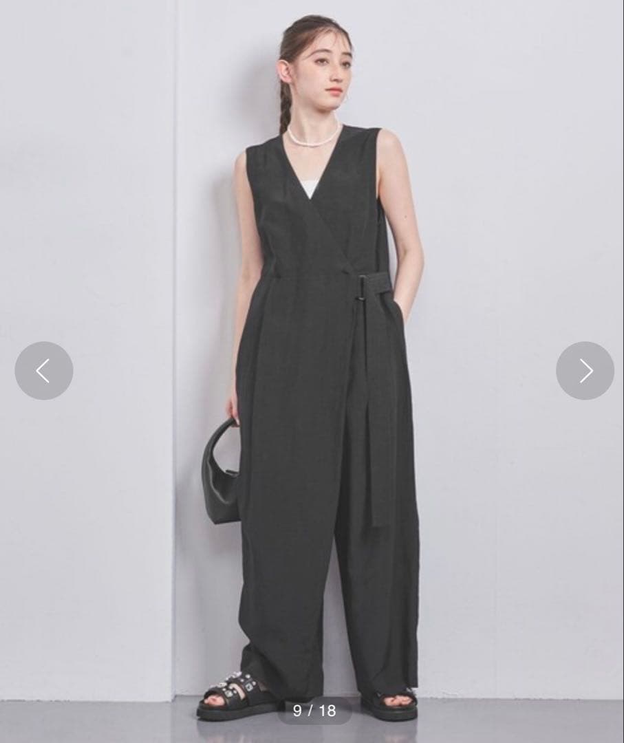 SACRA サクラ　レーヨン リネン タンブル オールインワン