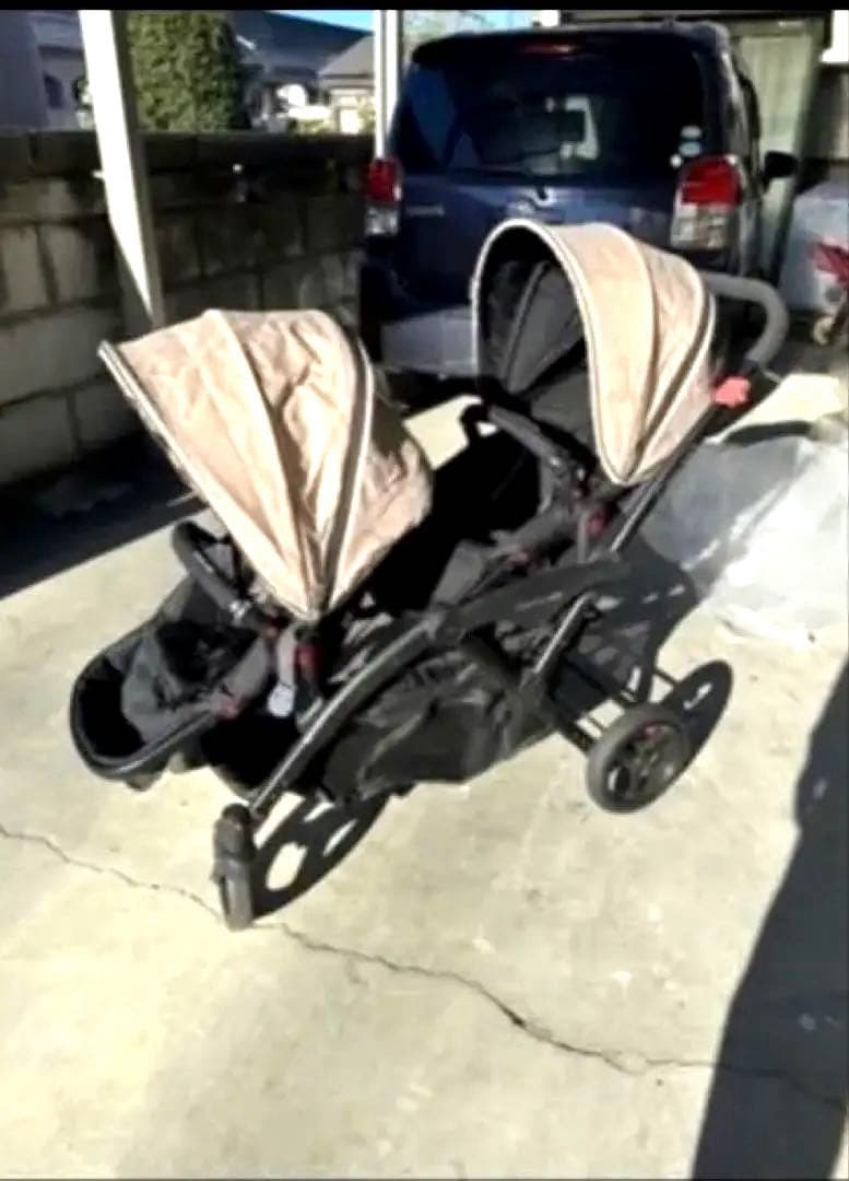 コンターズ オプション エリート ダブル ベージュ　二人乗りベビーカー