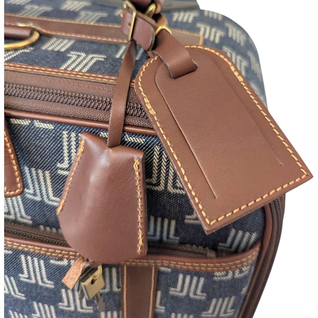 極美品☆激レア☆ランバン　キャリーバッグ　モノグラム　総柄　レザー