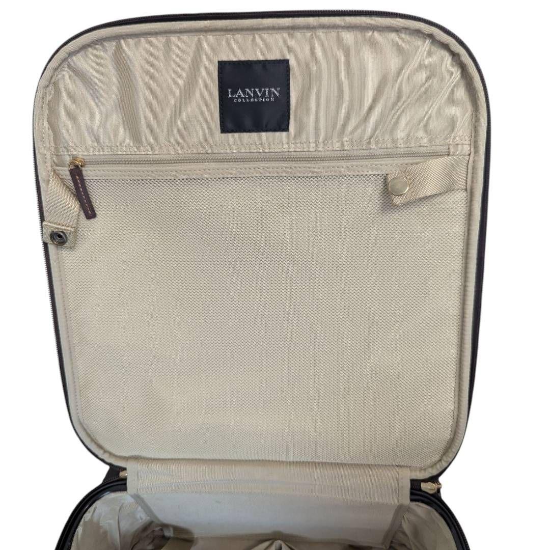 極美品☆激レア☆ランバン　キャリーバッグ　モノグラム　総柄　レザー