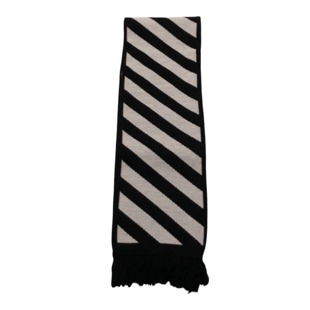 美品✨OFF-WHITE オフホワイト アローマーク 大判マフラー ニット