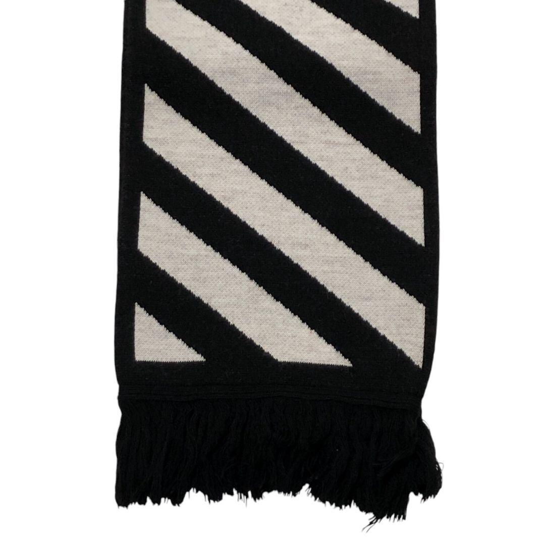 美品✨OFF-WHITE オフホワイト アローマーク 大判マフラー ニット