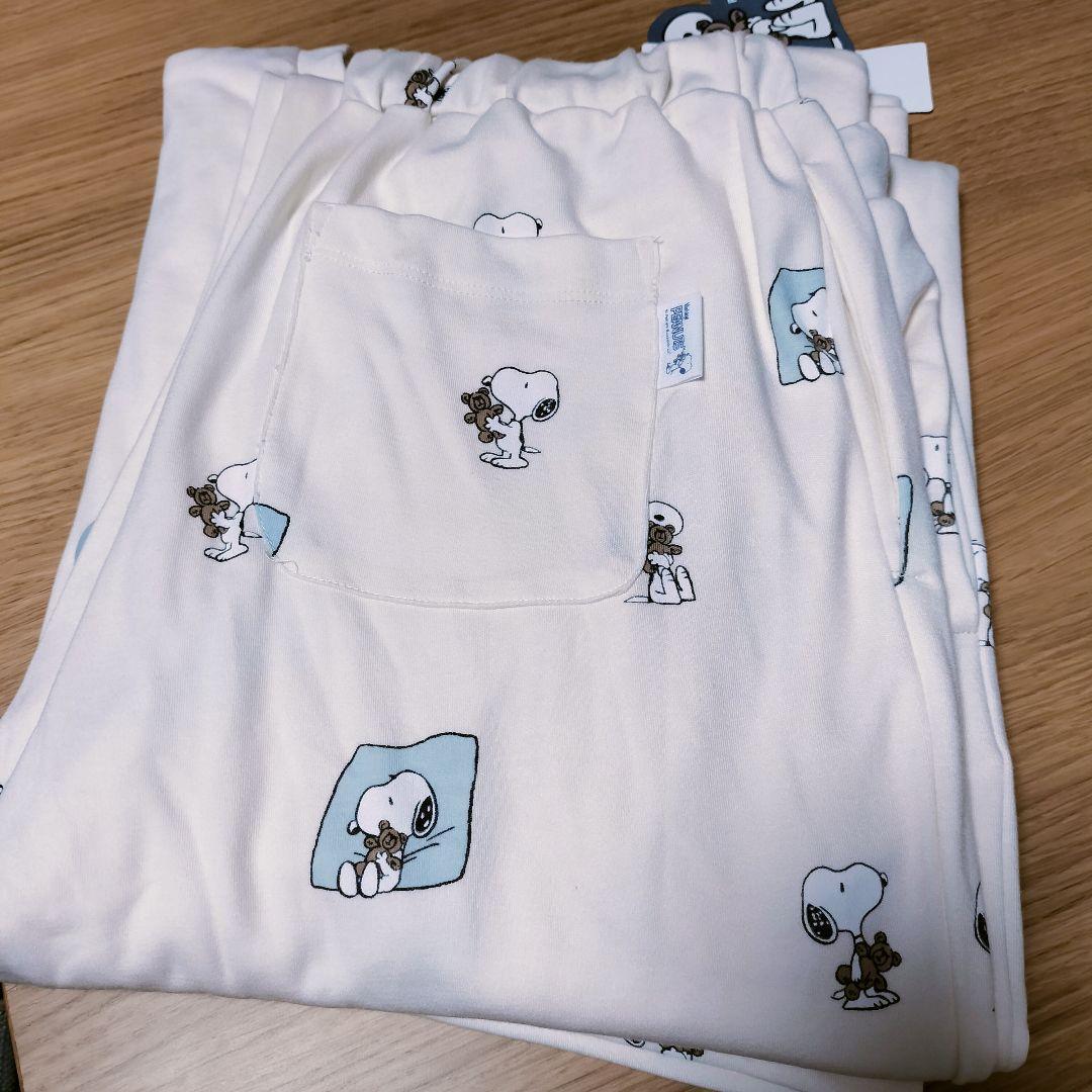 未使用 ルームウィア パジャマ　ジェラートピケ　PEANUTSコラボ　スヌーピー