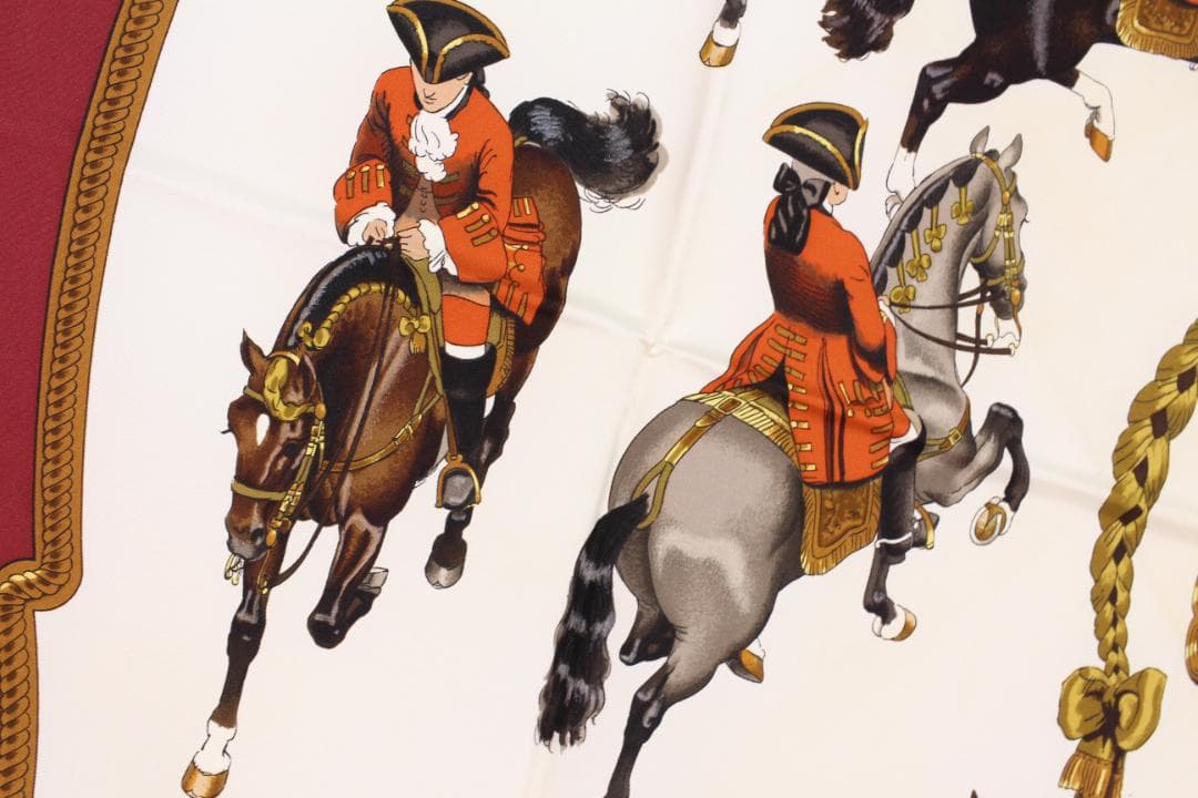 ◎Hermès エルメス スカーフ カレ90 乗馬 シルク 大判