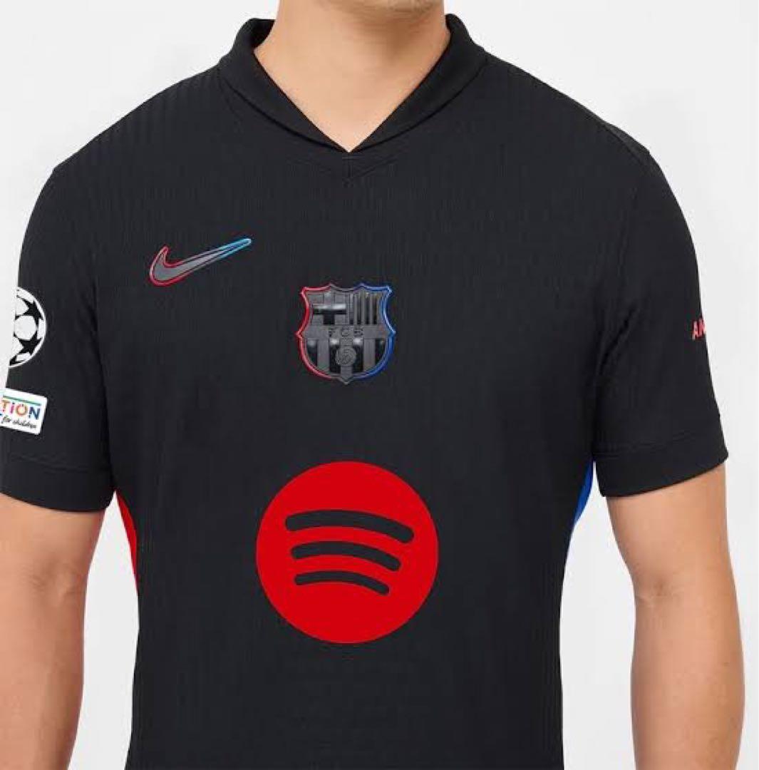 正規品　値下げ交渉是非　ガビ　CL バルセロナ24-25 アウェイユニ125周年