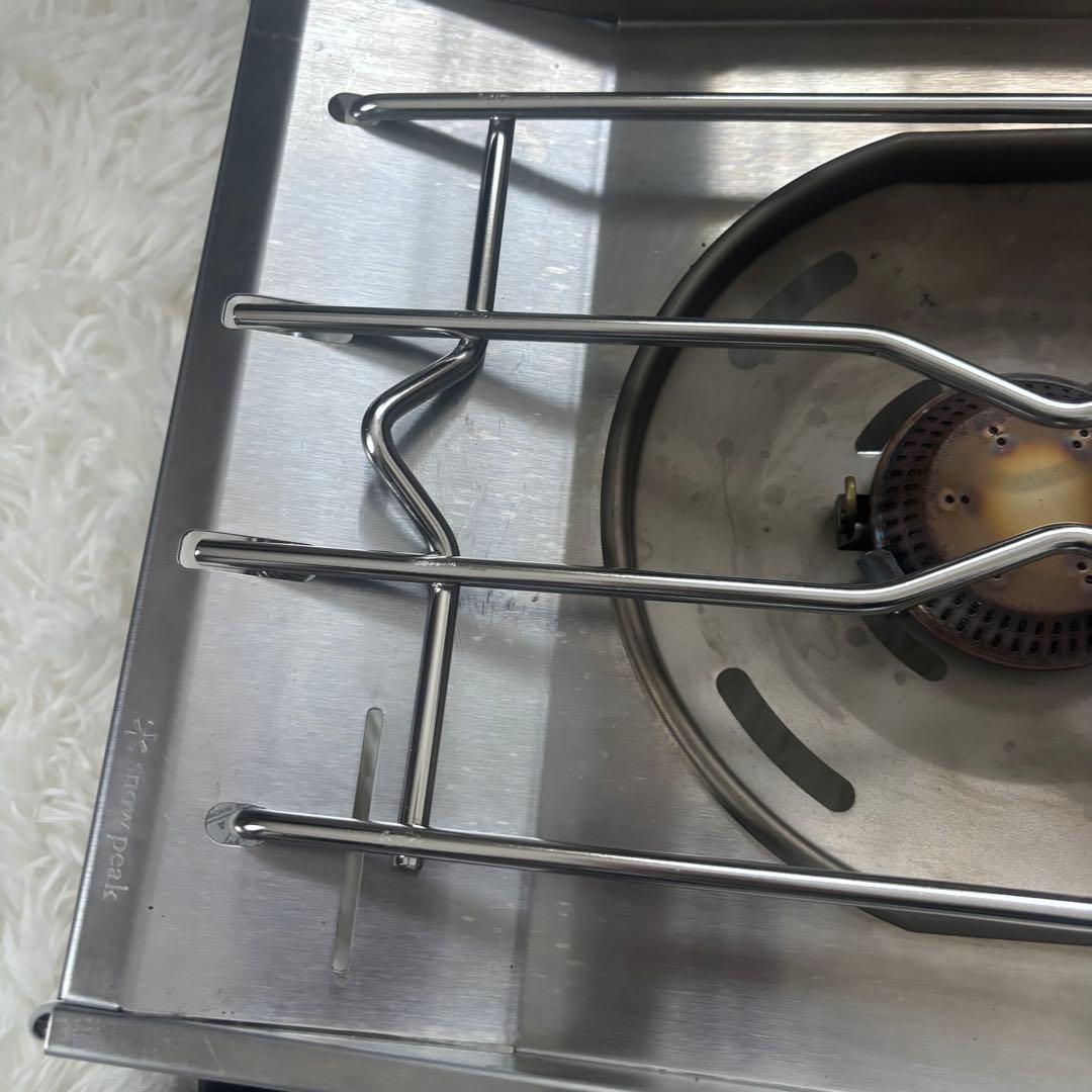 スノーピーク フラットバーナー IGT 七宝柄 ハーフ天板 カスタムセット