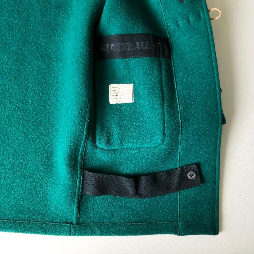 2965y美品　グローバーオール　ダッフルコート　緑　モンティ
