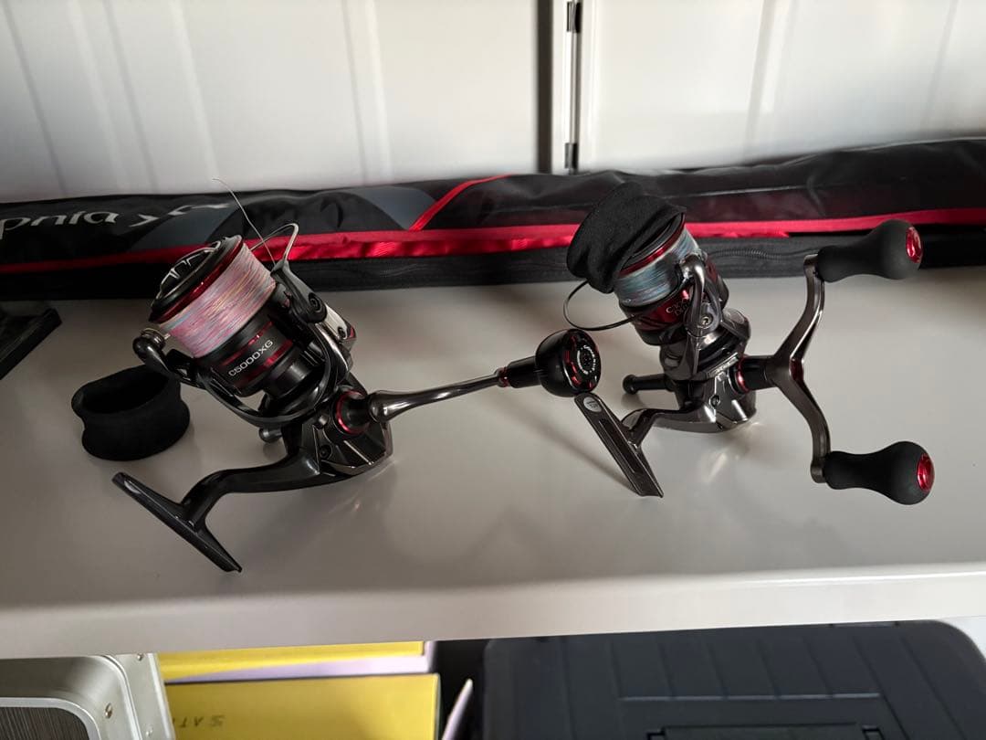 シマノ スピニングリール2台とロッド2本　まとめ売り