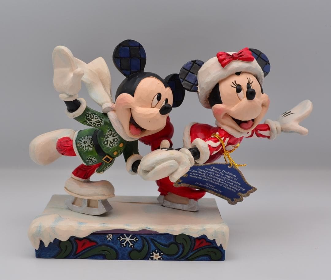 スケートの恋人　ミッキー＆ミニー　ジムショア　ディズニーショーケース　箱付き